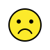 Frowning face OpenMoji emoji