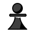 Chess pawn OpenMoji emoji