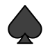 Spade suit OpenMoji emoji