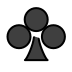 Club suit OpenMoji emoji