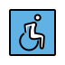 Wheelchair symbol OpenMoji emoji