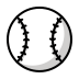 Baseball OpenMoji emoji