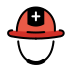 Rescue worker’s helmet OpenMoji emoji