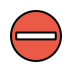 No entry OpenMoji emoji
