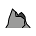 Mountain OpenMoji emoji
