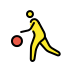 Person bouncing ball OpenMoji emoji