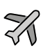 Airplane OpenMoji emoji