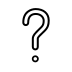 White question mark OpenMoji emoji