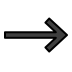 Right arrow OpenMoji emoji