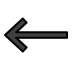Left arrow OpenMoji emoji