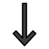 Down Arrow OpenMoji emoji