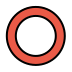 Hollow red circle OpenMoji emoji