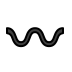 Wavy dash OpenMoji emoji