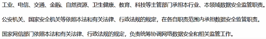 数据安全法规定