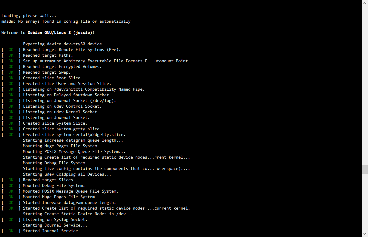 VyOS Serial Console Systemctl