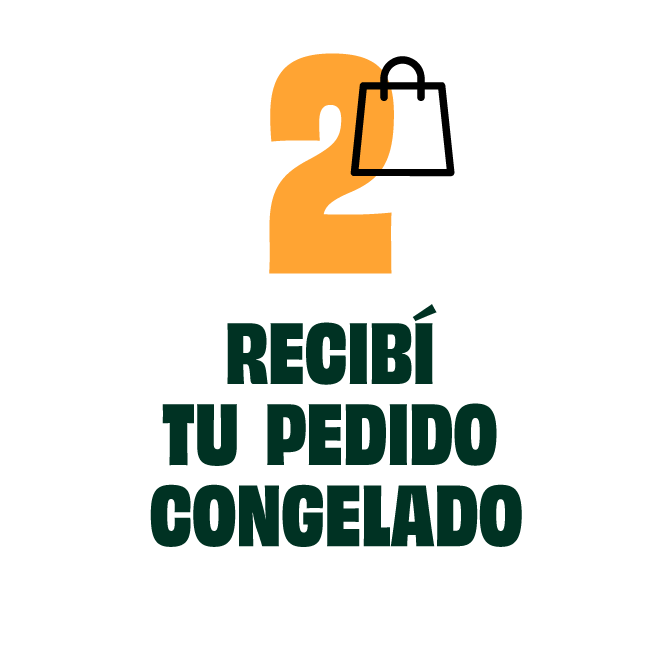 Recibí tu pedido congelado