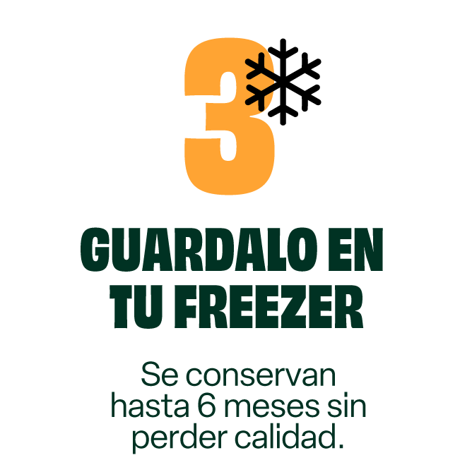 Guardalo en tu freezer