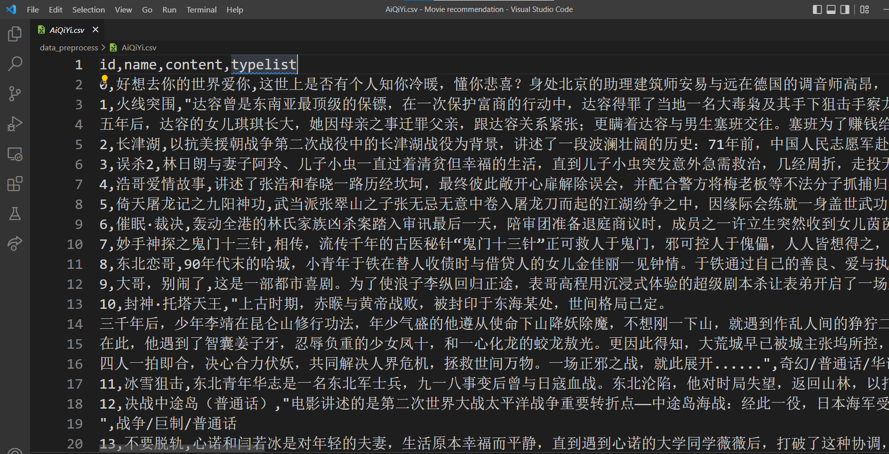 原数据格式