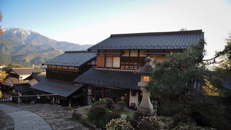 夕阳下的建筑