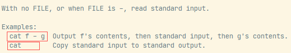 cat部分命令