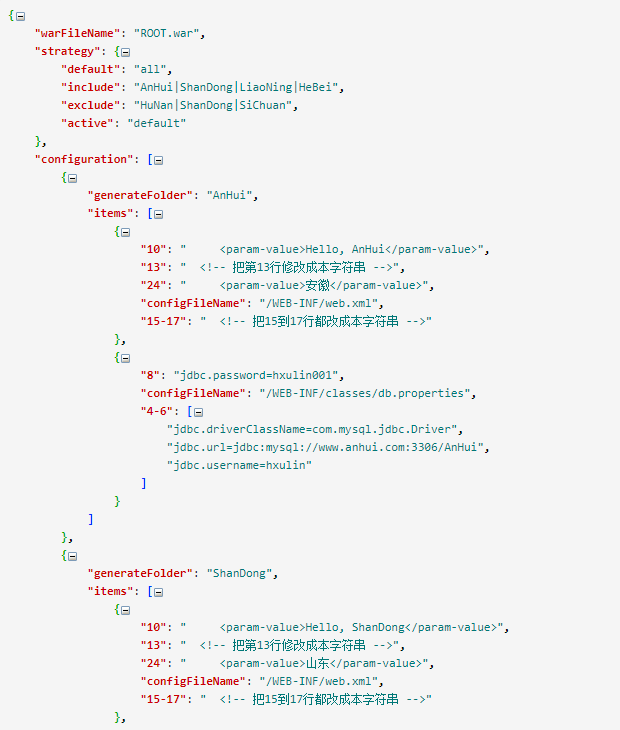 JSON配置文件结构图