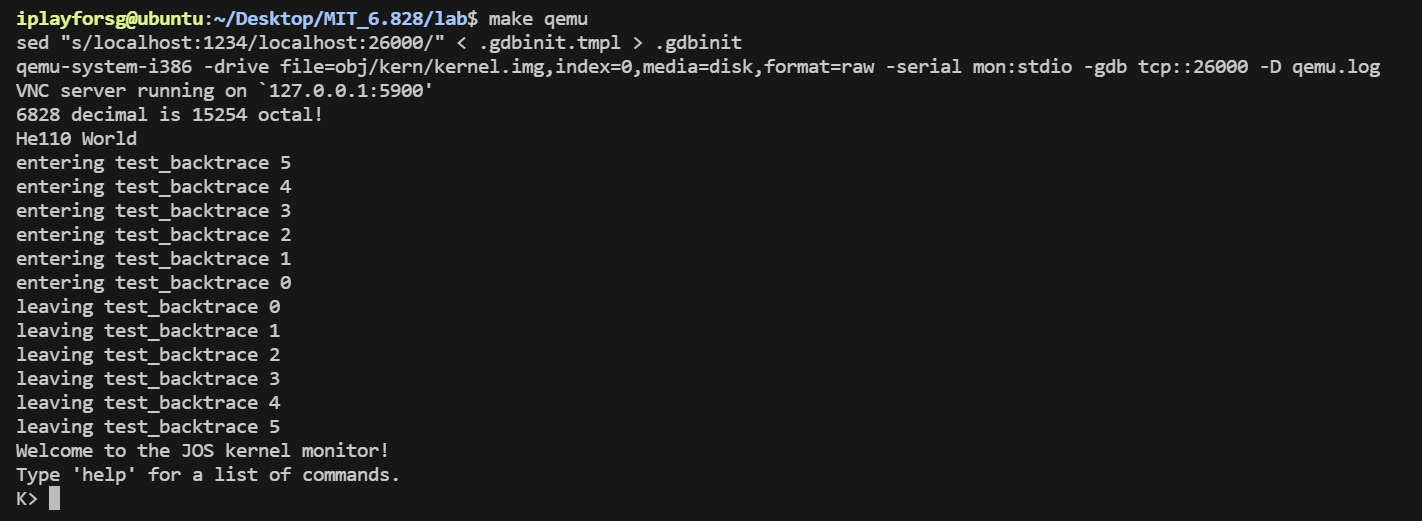 [MIT 6.828 Lab 1] 23