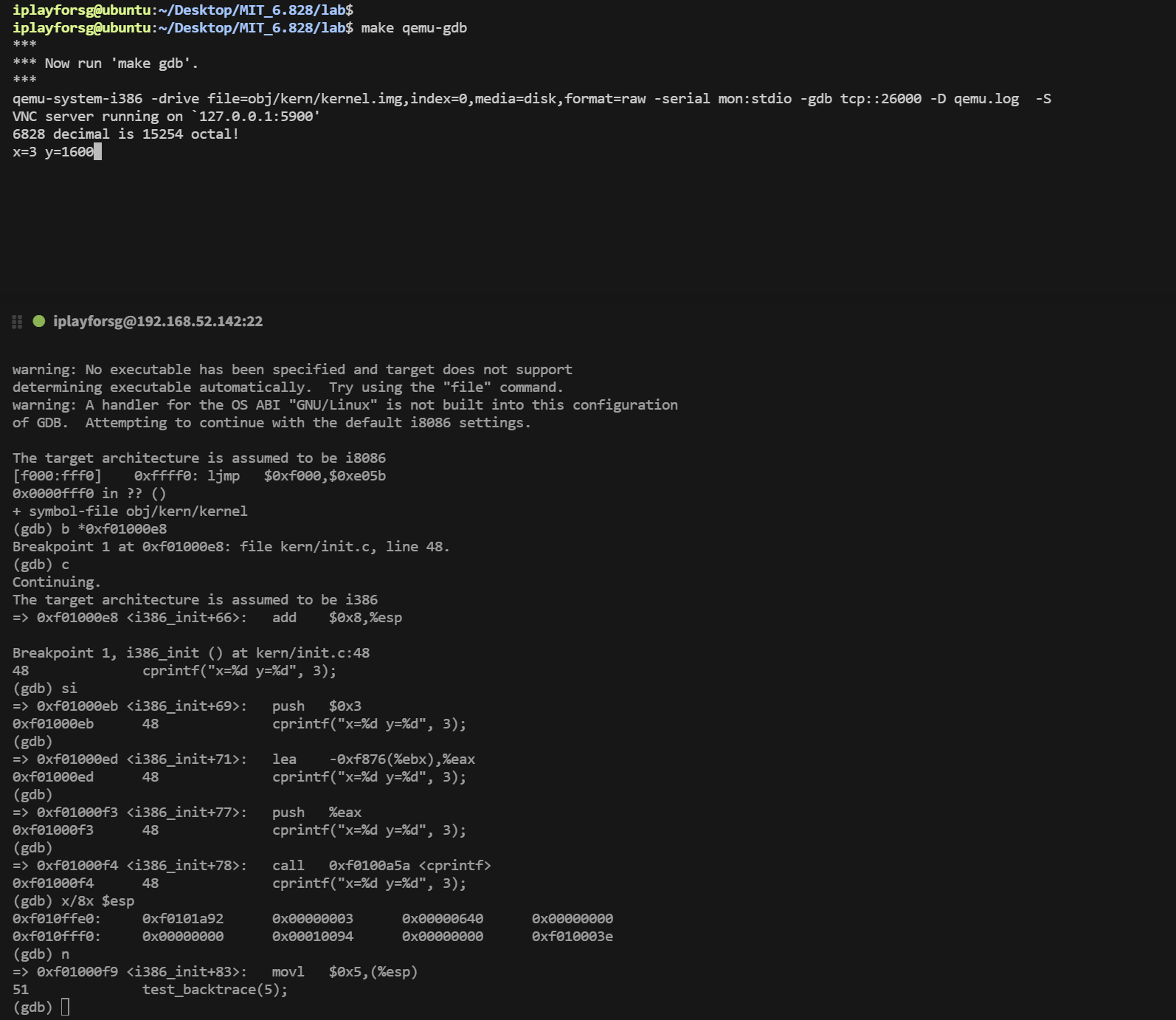 [MIT 6.828 Lab 1] 24