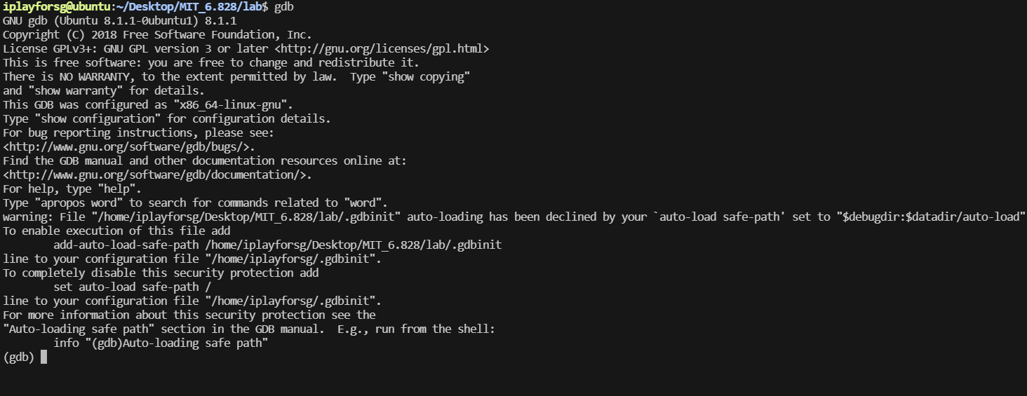 [MIT 6.828 Lab 1] 3