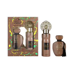 Buy Arabiyat Arabiyat Lamsat Hair Dubai Chocolate Gift Set (100ML EDP + 200ML Deo) for Men & Women – Luxury Unisex Perfume Combo Online India - Original Men's Perfume