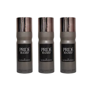 Buy Hamd HAMD PRIDE Deodorant Spray - For Men & Women  (600 ml, Pack of 3) Online India - Original Men's Perfume