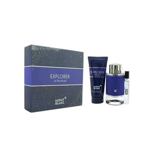 Buy Mont Blanc Mont Blanc Explorer Ultra Blue Set - EDP Spray 100ml + EDP Spray 7.5ml + Shower Gel 100ml Online India - Original Men's Perfume