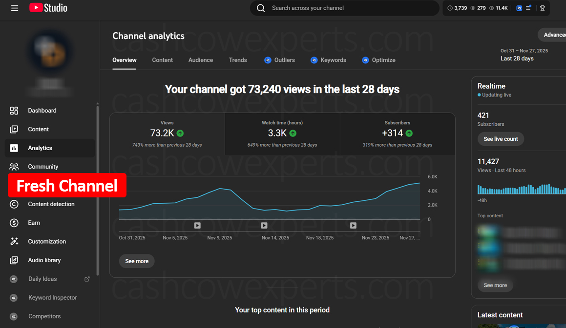 Fresh Channel Analytics