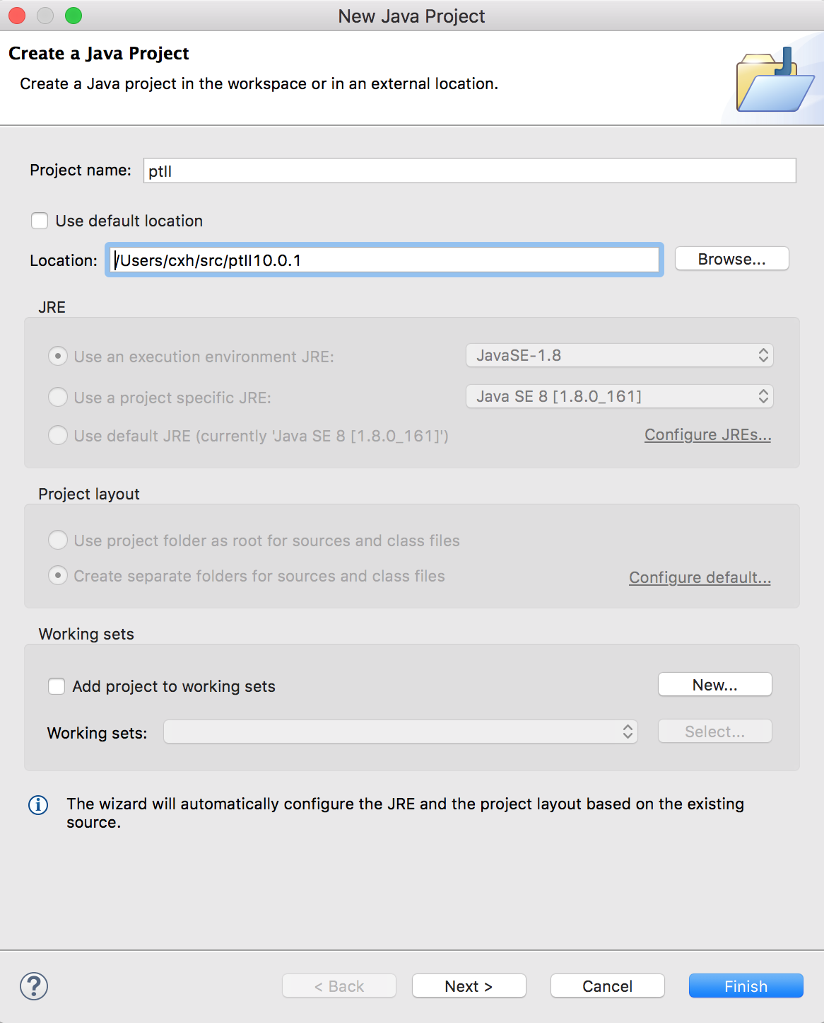 Eclipse Create A Java Project