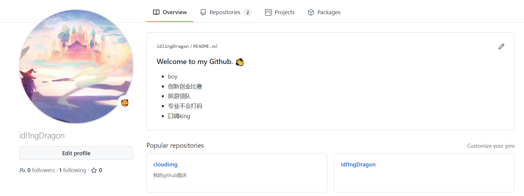GitHub profile