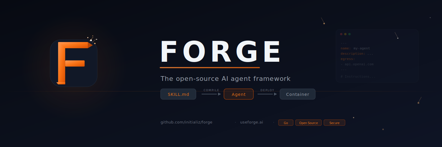 Forge — open-source AI agent framework
