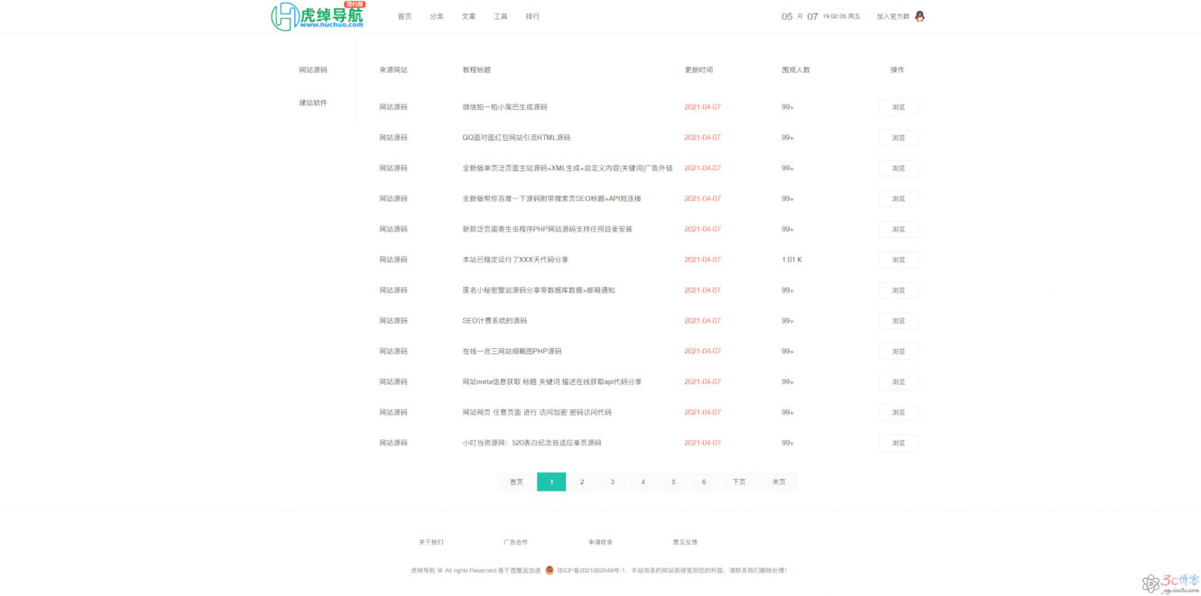 虎绰技术导航网源码整站打包-极速屋 虎绰技术导航网源码整站打包-极速屋