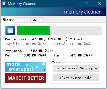 微软工程师自己搞的 Windows加速工具 MemClean-极速屋 微软工程师自己搞的 Windows加速工具 MemClean-极速屋