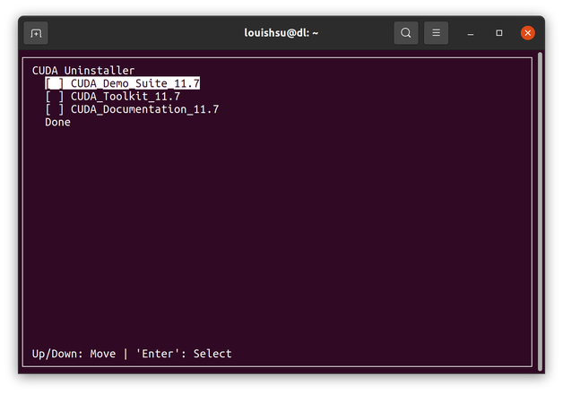 cuda-uninstaller