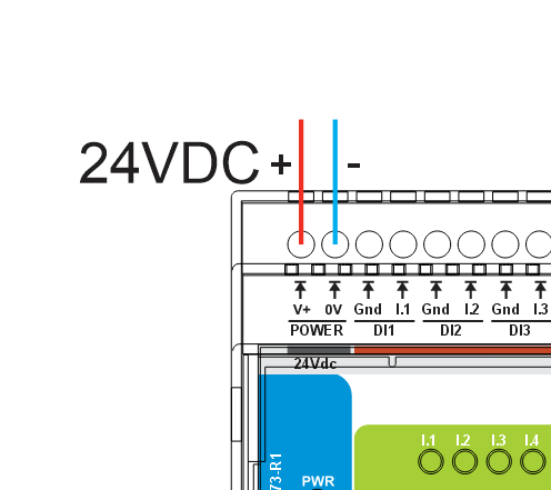 ALM-173-R1 24 V DC power wiring