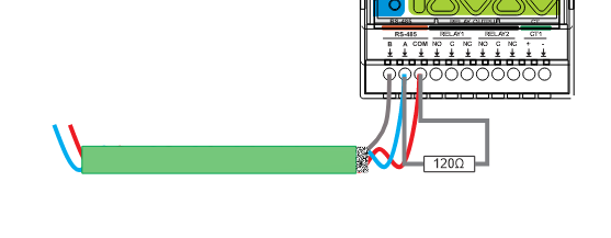 ENM-223-R1 RS-485 A/B/COM wiring