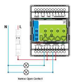 ENM-223-R1 relay NO/COM/NC wiring