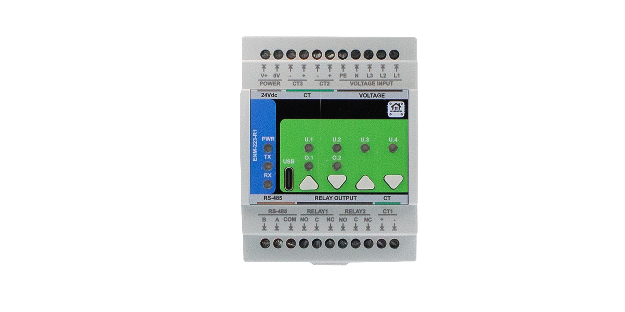 HomeMaster ENM-223-R1 3-phase energy metering and I/O module