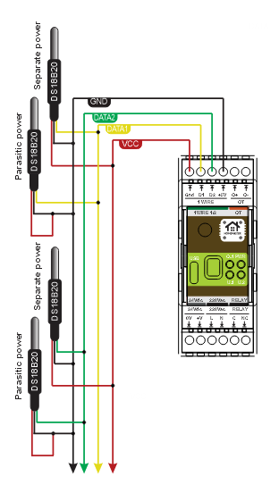 OpenTherm Gateway 1-Wire sensor wiring