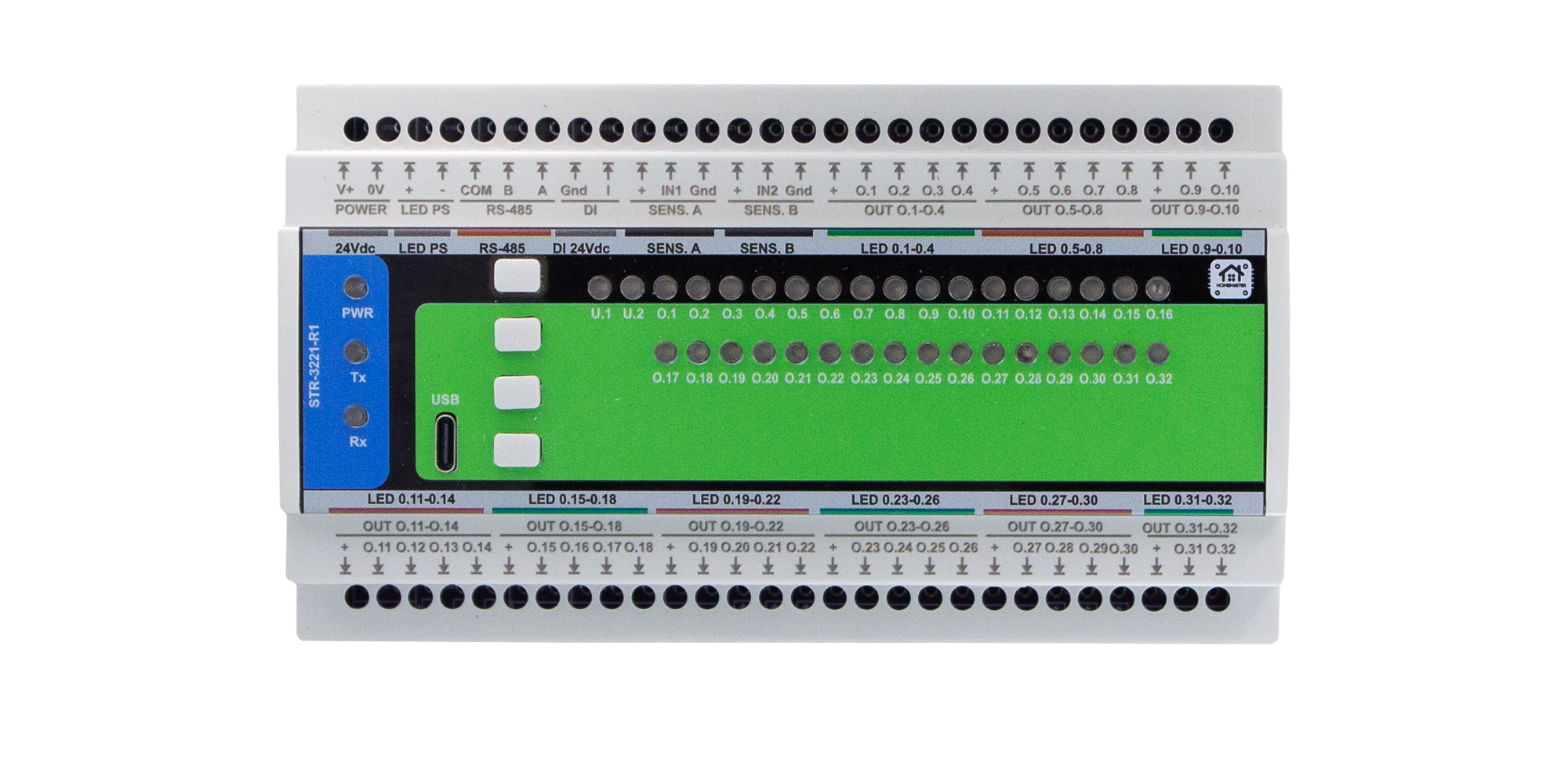 HomeMaster STR-3221-R1 32-channel smart LED / I/O controller module