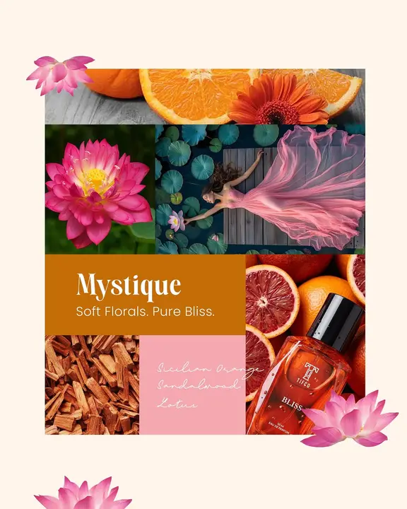 Soft florals, vibrant citrus and the warmth of sandalwood come together in TIFCO Blissa fragranc