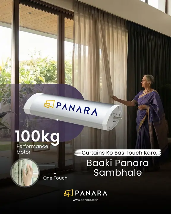 Comfort should never require effort.With Panara B2 Series curtain motors, controlling your curta