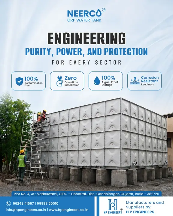 Designed to adapt across industries where reliable water storage matters the most...📞 Contact U
