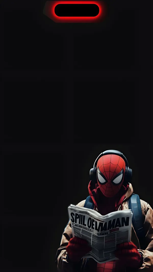 Spiderman Reading Newspaper Wallpaper