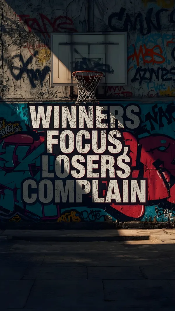 Winners Focus, Losers Complain Wallpaper
