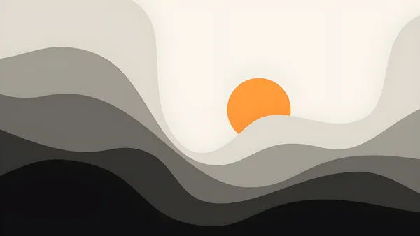 Abstract Mountain Landscape Wallpaper